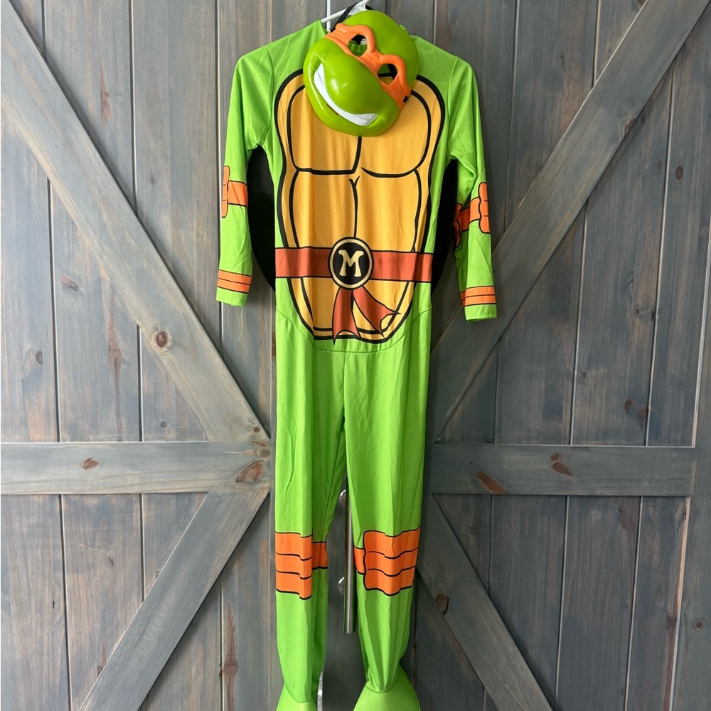 Kids Ninja Turtle Costume - Green and Orange